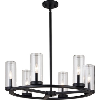 Vaxcel Lighting H0290 Grantley 6 Light 26" Wide Ring Chandelier