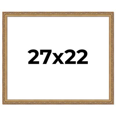 27x22 Frame Red Solid Wood Picture Frame Width 1.75 Inches | Interior Frame Depth 1 13/16 Inches