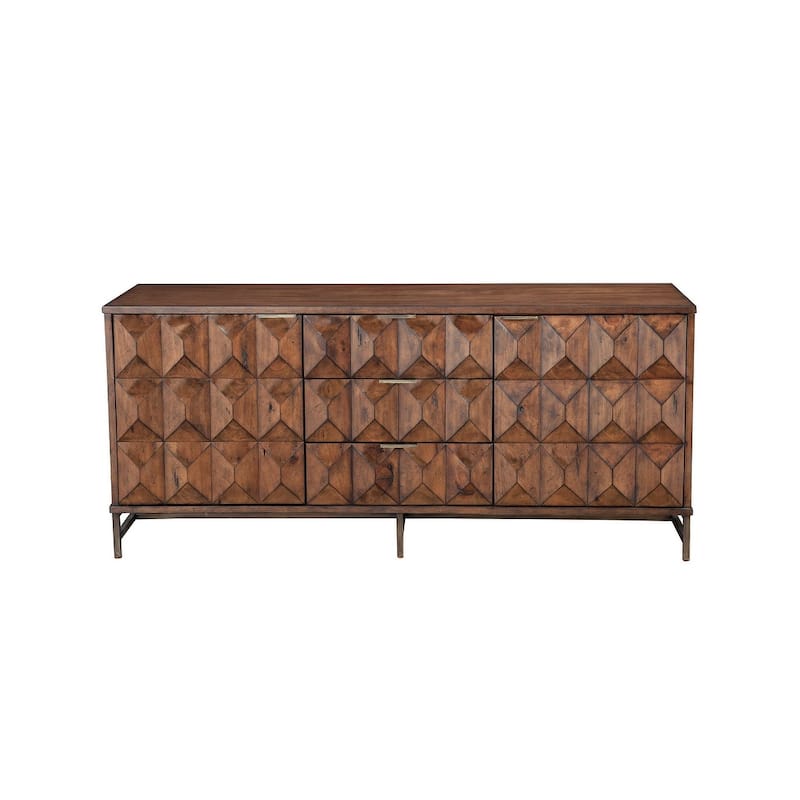Origins by Alpine Trig TV Console for TV's up to 70", Mahogany