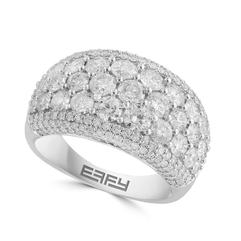 Effy 14k White Gold Lab Grown Diamond Statement Ring