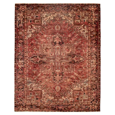 ECARPETGALLERY Hand-knotted Sarabi Red Wool Rug - 7'5 x 9'3