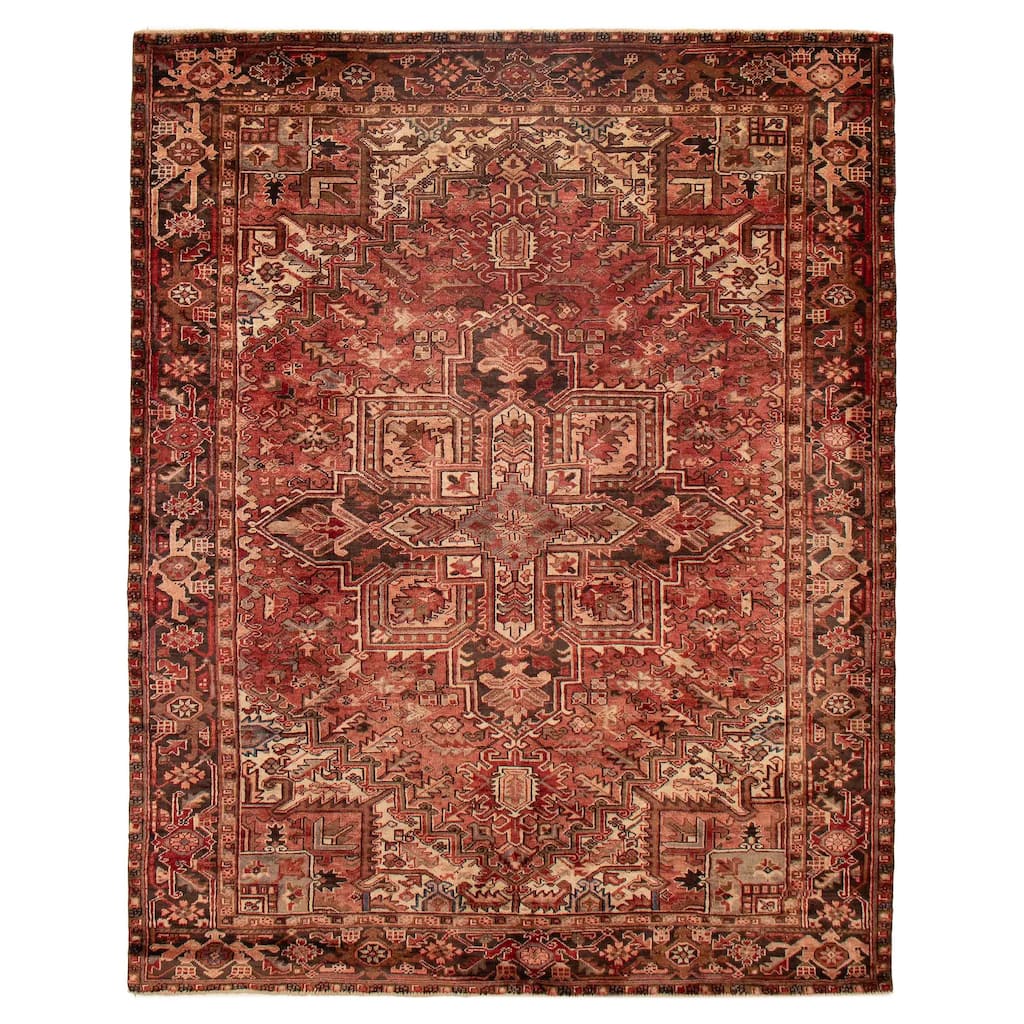 ECARPETGALLERY Hand-knotted Sarabi Red Wool Rug - 7'5 x 9'3