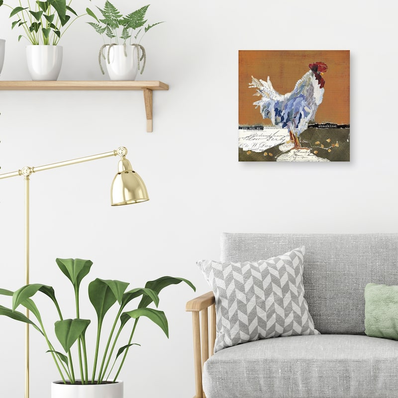 Country Rooster I by Carol Robinson Canvas Art Print