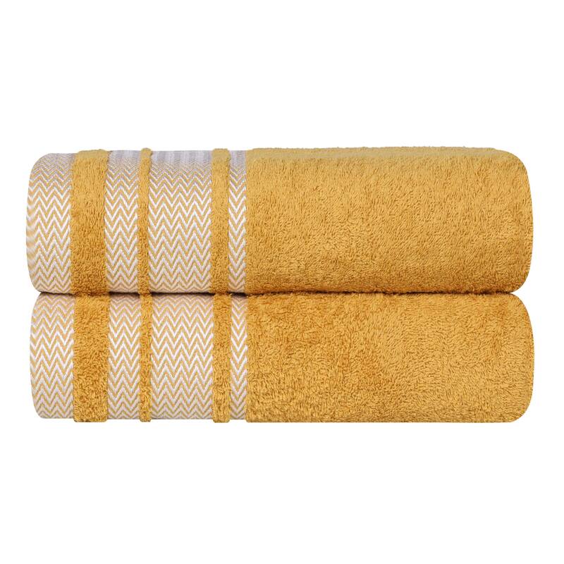 Superior Hays Cotton Absorbent Medium Weight Bath Towels, Set of 2