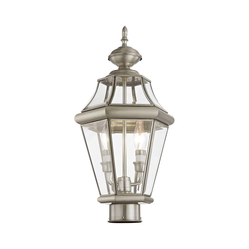 Livex Lighting Georgetown 2 Light 21" High Outdoor Single Head Post
