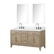 preview thumbnail 28 of 38, Lexora Laurel Bath Vanity, Carrara Marble Top, Faucet Set, and Mirror
