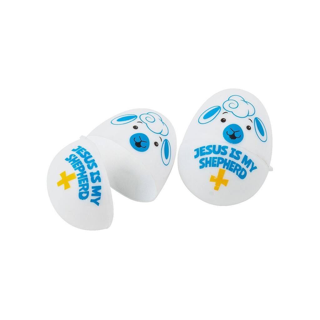 JESUS IS MY SHEPHERD EASTER EGG, Party Supplies, 72 Pieces - 2.375"