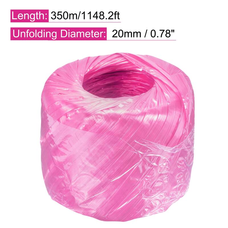 Polyester Nylon Plastic Rope Twine Household Bundled, 350m Length 1Pcs - Pink