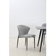 preview thumbnail 6 of 9, Adjustable Dining Chairs, Upholstered Side Chairs, Set of 4 Grey