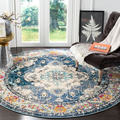 SAFAVIEH Monaco Lillie Boho Medallion Distressed Area Rug