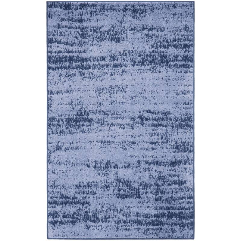 HomeRoots Abstract Contemporary Rectangle Outdoor Rug - 2' x 4'