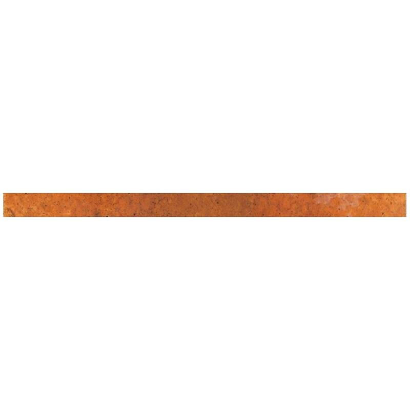 Apollo tile 0.5" x 8" Antiek Glossy Red Ceramic Tile (0.7 sq ft/case) - 10 Pack
