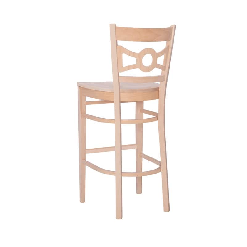 Linon Talyn Unfinished Solid Wood Farmhouse Barstool (Set of 2)