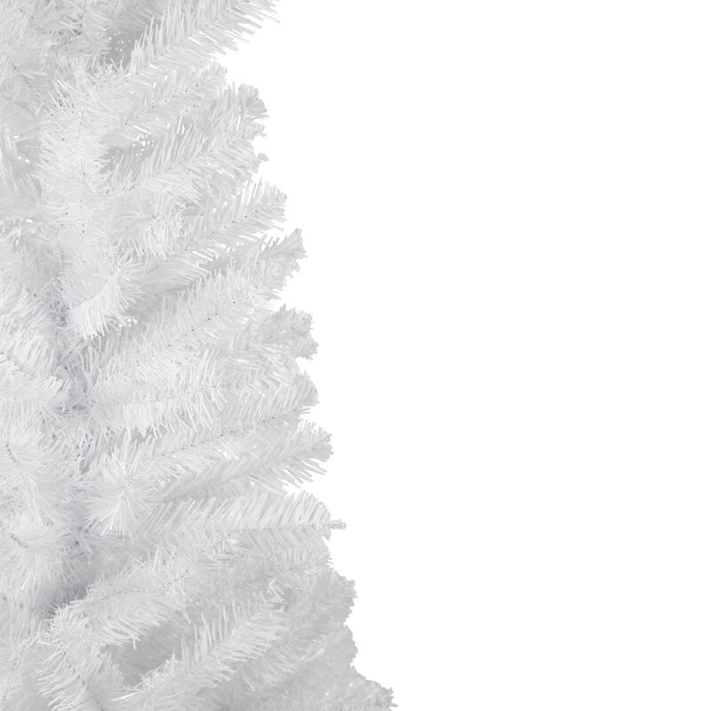 Slim White Georgian Pine Artificial Christmas Tree - 6.5' - Unlit - 6.5 Foot
