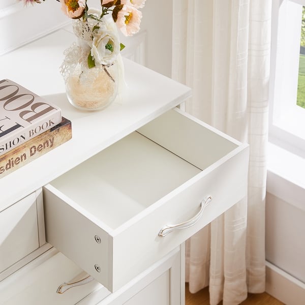 VIENO HOME 9 Drawer Bedroom Dresser 47 inch Long Dresser with Antique  Handles Wood Chest of Drawers - Bed Bath & Beyond - 39000349