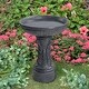 preview thumbnail 4 of 4, Antoni Durable Resin Birdbath - 17" x 21"