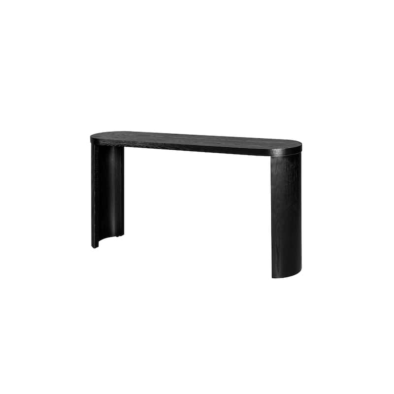 Roomfitters 60" Extra Long Console Table, Thick Top Entryway Table with Reversible Curved Legs