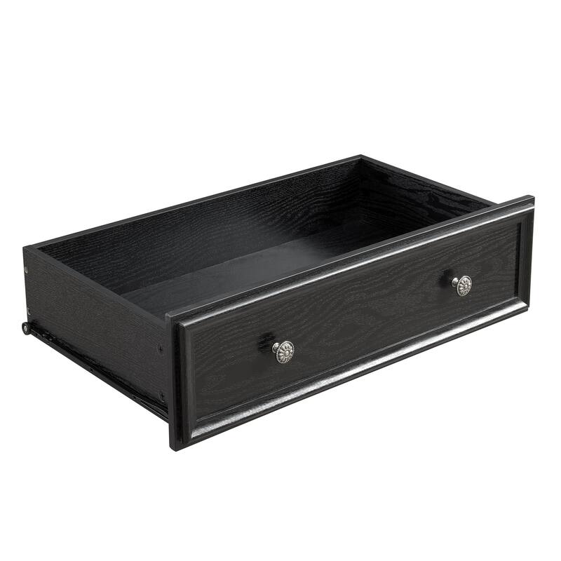 Farmhouse 5-Drawer Dresser with Smooth Metal Rails & Anti-Tipping Mechanism for Bedroom Storage