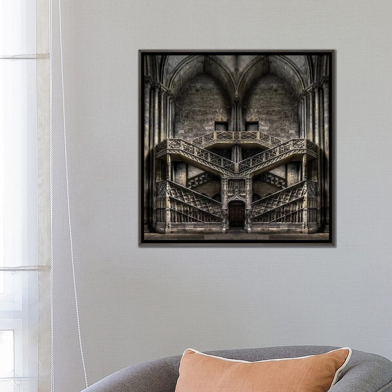 iCanvas "Tribute to Escher" by Jacek Stefan Framed