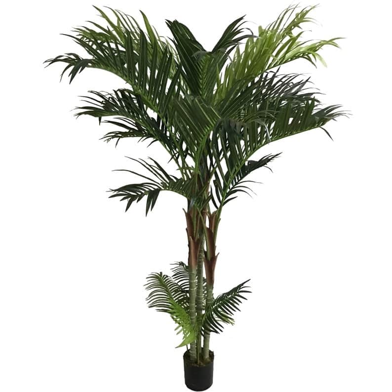 Artificial Areca Palm Tree, 7 Feet Pre-Potted, - 7 Feet