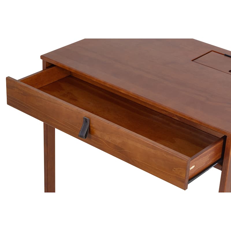 Copper Grove Rivne Modern Sturdy Home Office Wood Desk with Drawers and Compartments