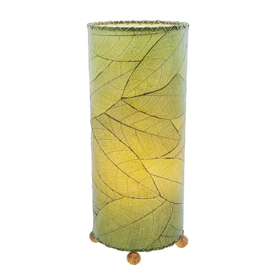 Handmade Outdoor Cocoa Leaf Lamp - 7 x 7 x 17