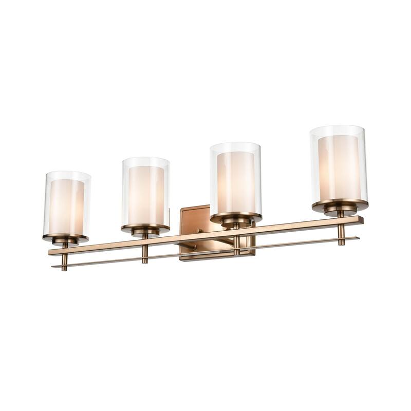 Millennium Lighting Huderson 4 Light Metal Bathroom Vanity Fixture in Multiple Finishes