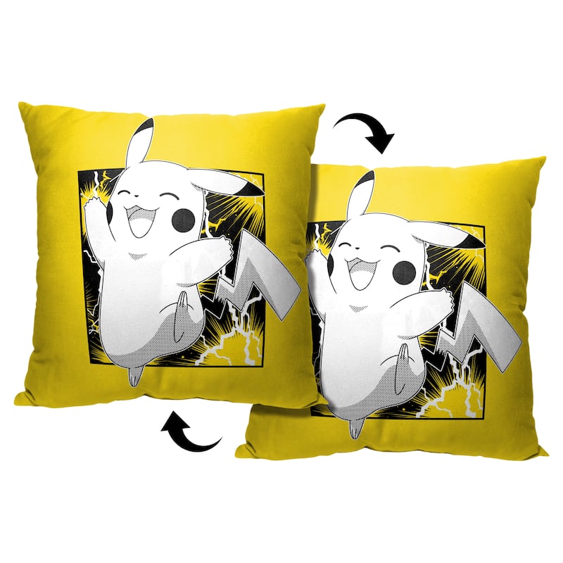 Pokemon Hooray Pikachu 18 Inch Throw Pillow