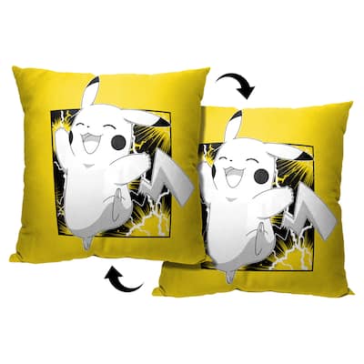 Pokemon Hooray Pikachu 18 Inch Throw Pillow