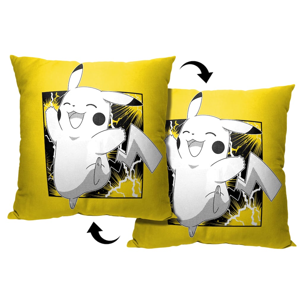 Pokemon Hooray Pikachu 18 Inch Throw Pillow