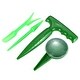 preview thumbnail 1 of 3, Sowing Dispenser Set, Hand Dibber & Weeder Tool Sowing Dispenser, 4pcs - Green