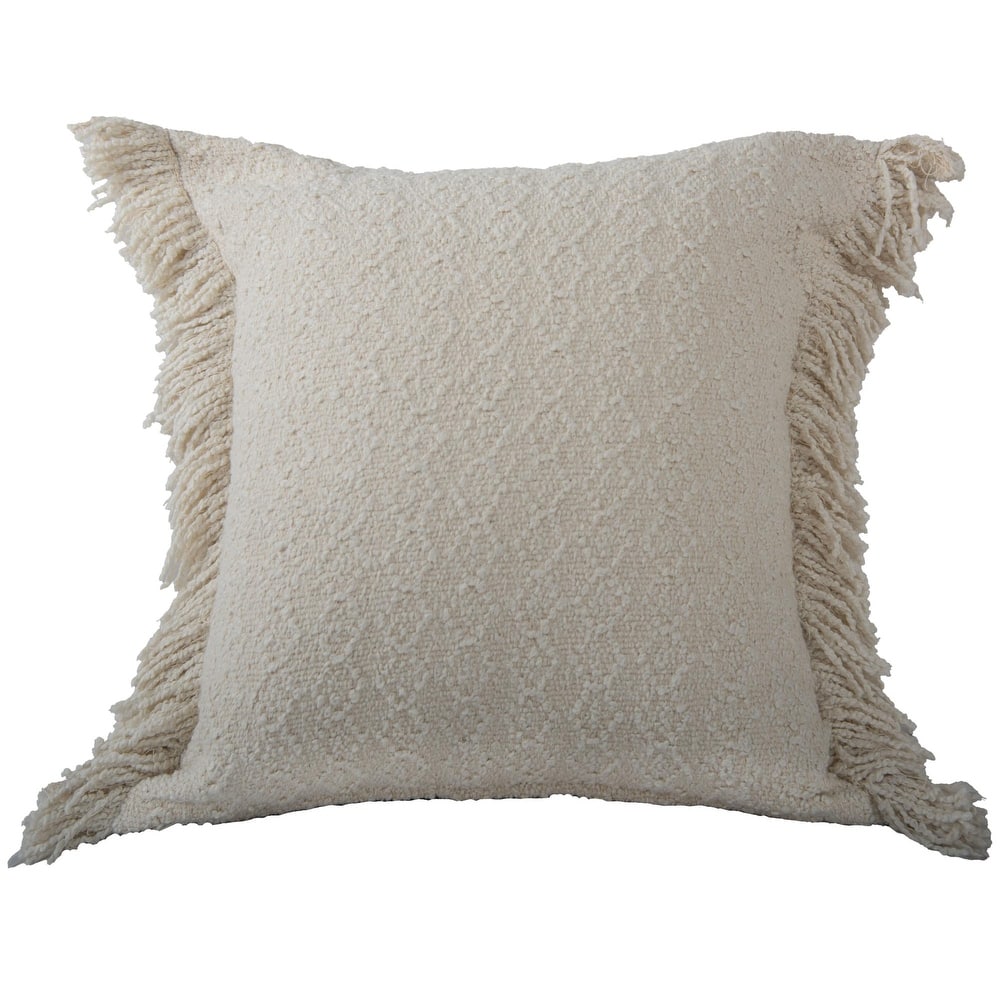 Rizzy Home Solid Modern Craft Textured Throw Pillow