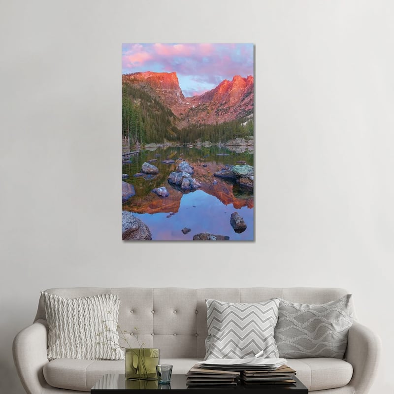 iCanvas "Hallett Peak, Dream Lake, Rocky Mountain National Park, Colorado" by Tim Fitzharris Canvas Print - 48x32x1.5