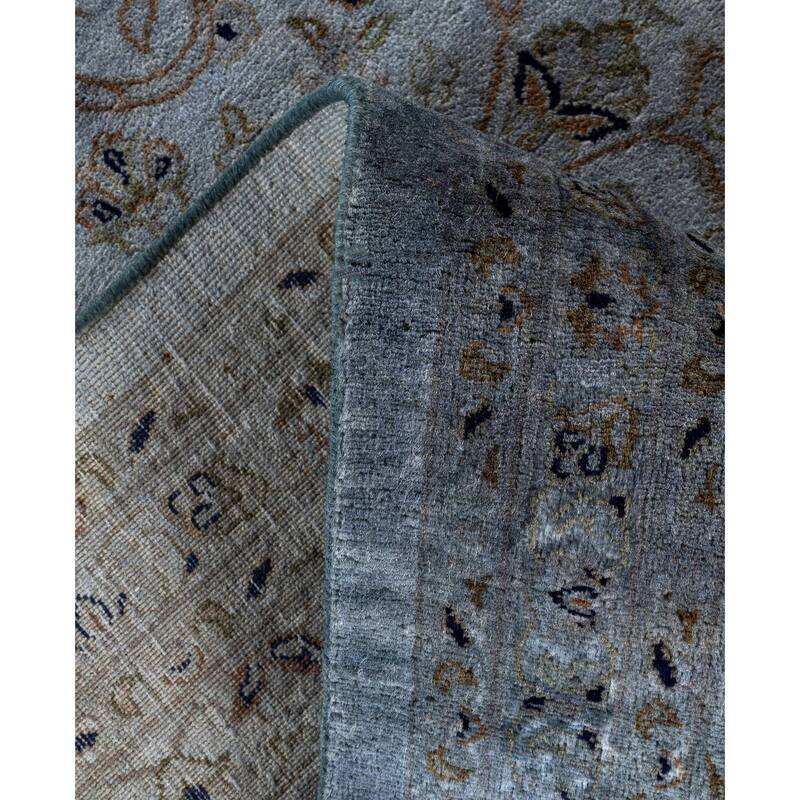 Overdyed One-of-a-Kind Hand-Knotted Area Rug - Gray - 8' 1" x 10' 2"