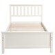 preview thumbnail 7 of 7, Sturdy Construction Wood Platform Bed - Durability and Safety in a Sleek, White