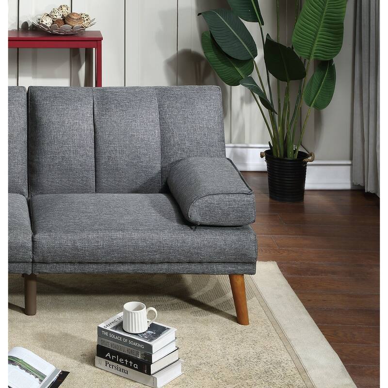 Adjustable Convertible Sofa with Extra Cushion - Navy Chaise Lounge and Sleeper Sofa