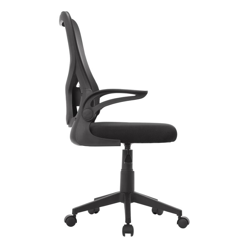 Javlergo Ergonomic Office Chair, Mesh Back Adjustable Height Swivel Computer Desk Chair with Flip-Up Arms and Lumbar Support