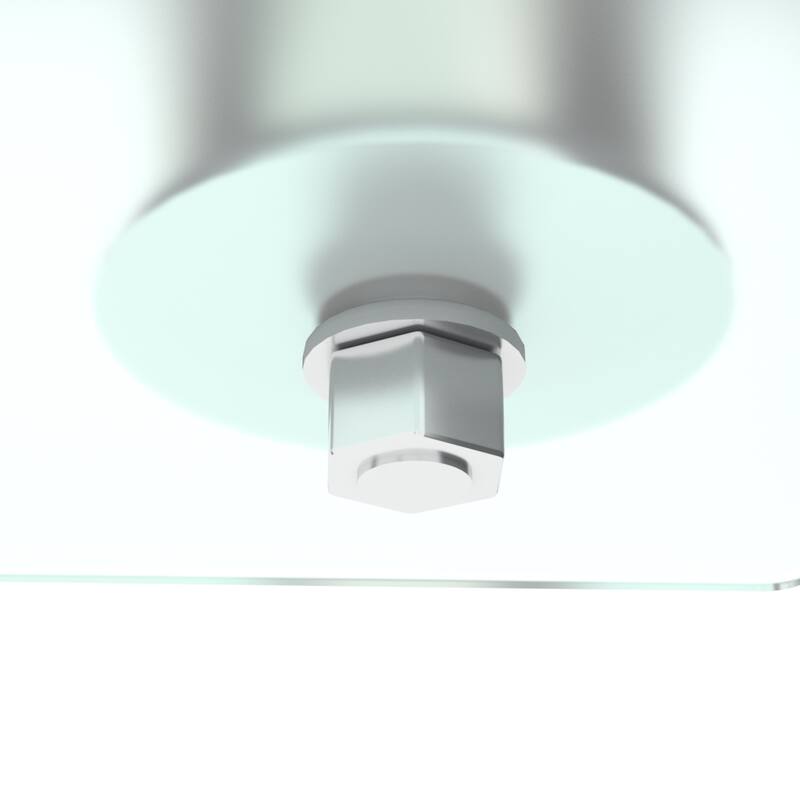 Rectangle Glass Coffee Table, Clear Coffee Table, Modern Side Center Tables for Living Room, Living Room Furniture