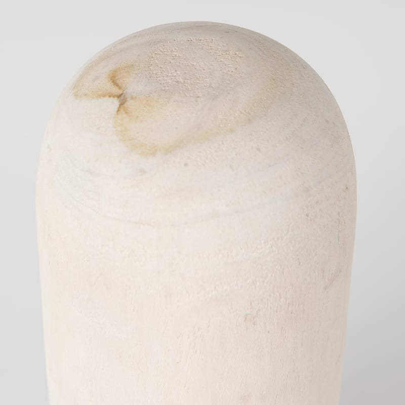 Knox Large Gray-Wash Wood Decorative Object