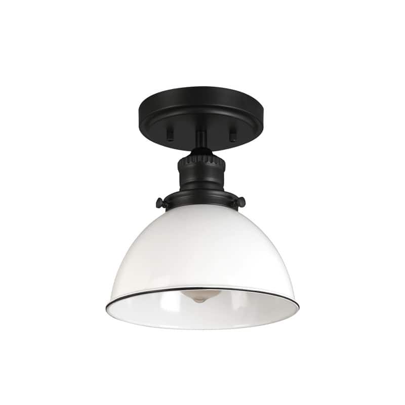 1 Light flush mount matte black ceiling light alloy steel led ceiling light - N/A