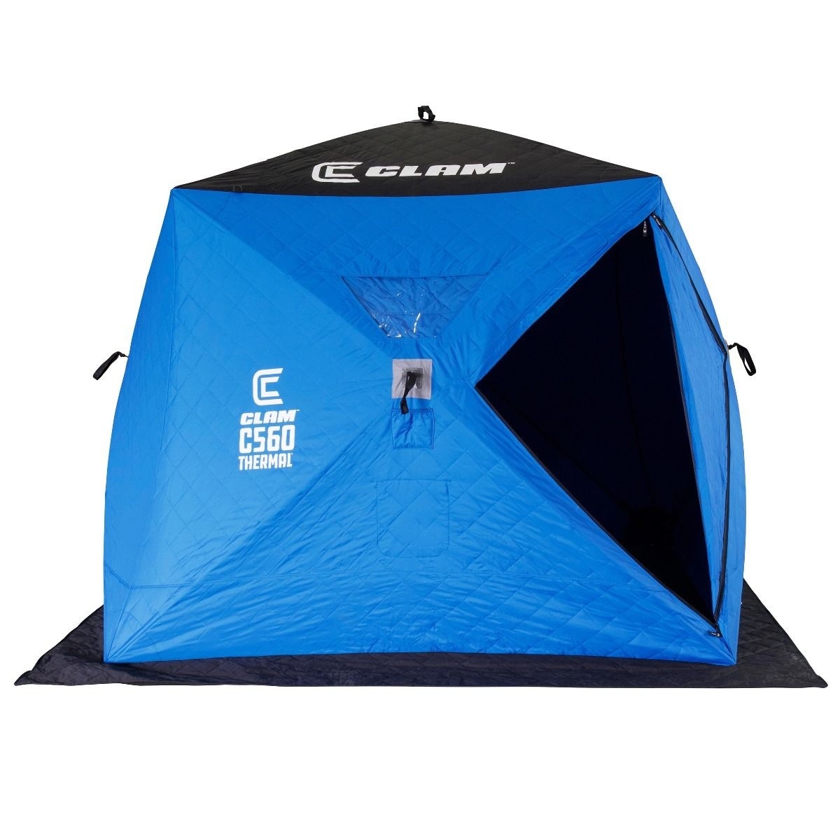 CLAM C-560 Portable 7.5 Ft 4 Person Pop Up Ice Fis...