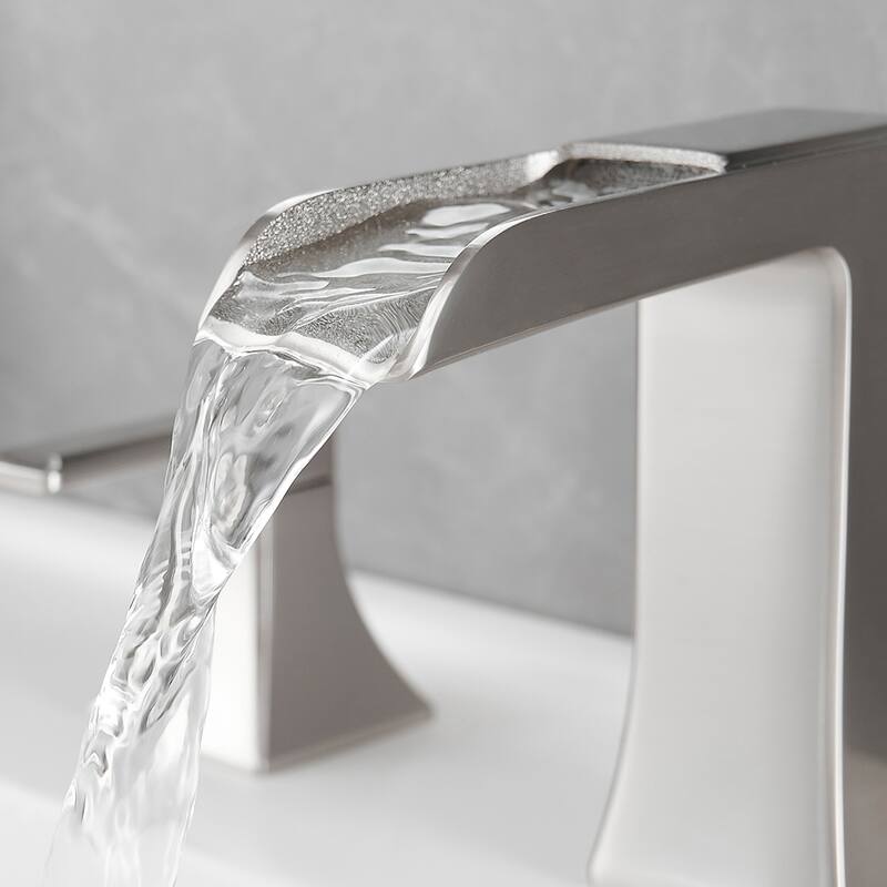 Topcraft Two Handle Waterfall Bathroom Faucet with Pop-Up Drainer