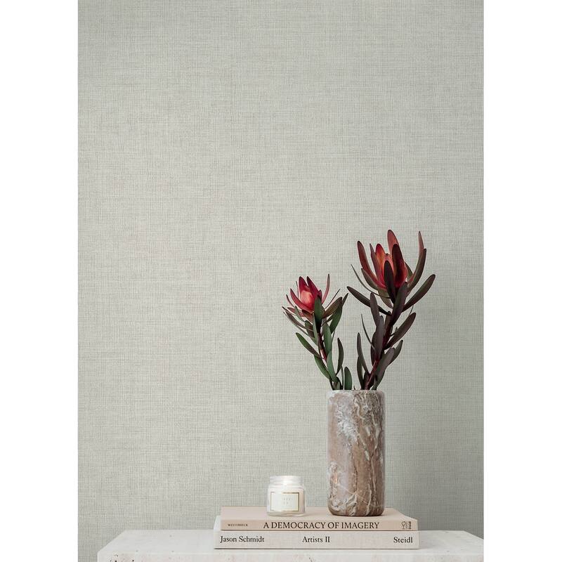 A-Street Prints Alba Lavender Open Weave Wallpaper