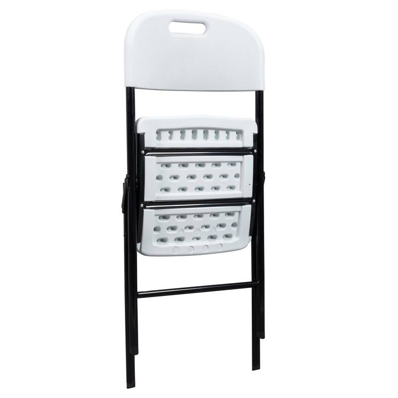 Plastic Stackable Folding Chair (Set of 4)