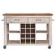 preview thumbnail 10 of 18, Eleanor Kitchen Island with Wine Rack by iNSPIRE Q Classic