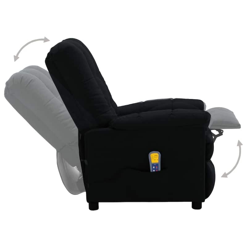 vidaXL Massage Recliner Chair Electric Reclining Chair for Elderly Fabric - 29.1" x 39" x 40.2"