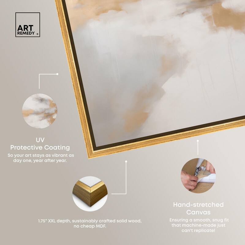 Fleeting Gold I Canvas by Art Remedy