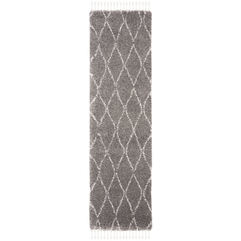 SAFAVIEH Moroccan Fringe Shag Trula 2-inch Thick Rug