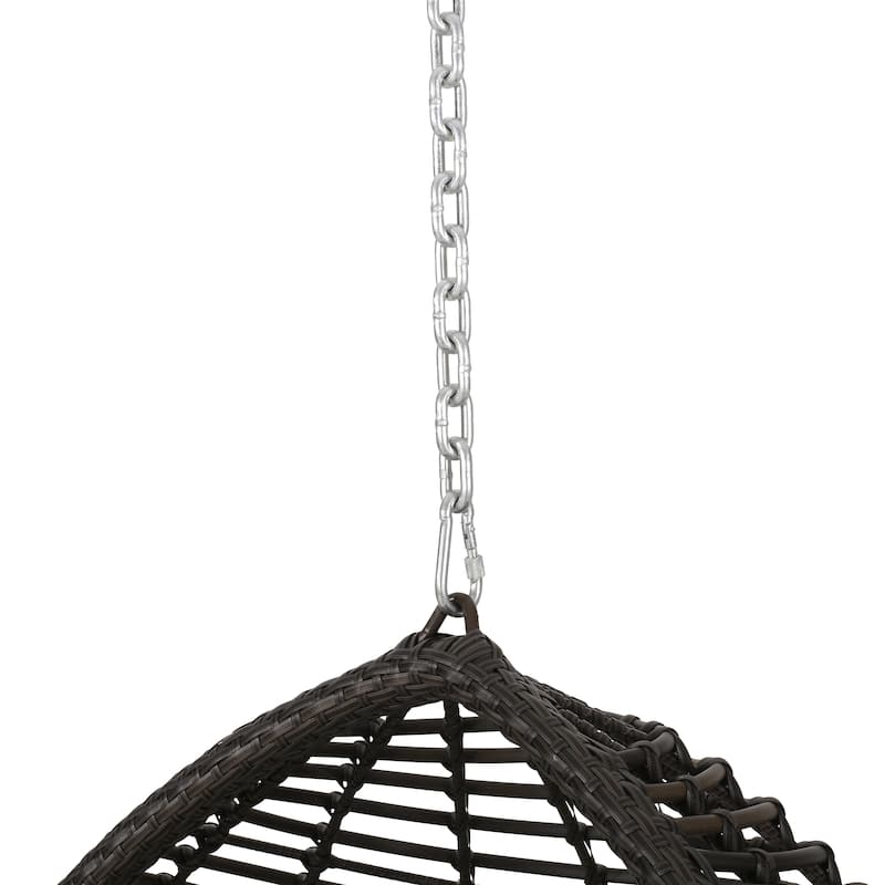 Adan Wicker Hanging Chair by Christopher Knight Home - 400 lb limit