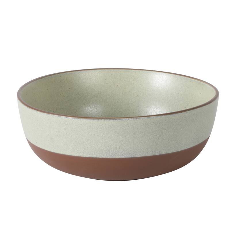 Gibson Elite William Crest 4 Piece Nesting Bowl Set, Stoneware Reactive Glaze, 5", 6.25", 7.5", 9", Prep & Serving Bowls